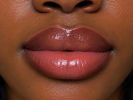 Lip neutralisation treatment on a client